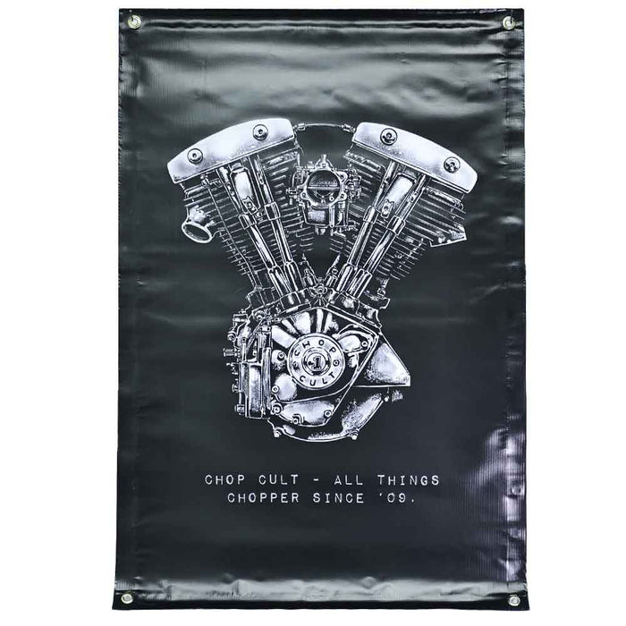 ChopCult Alternator Shovelhead Engine Banner