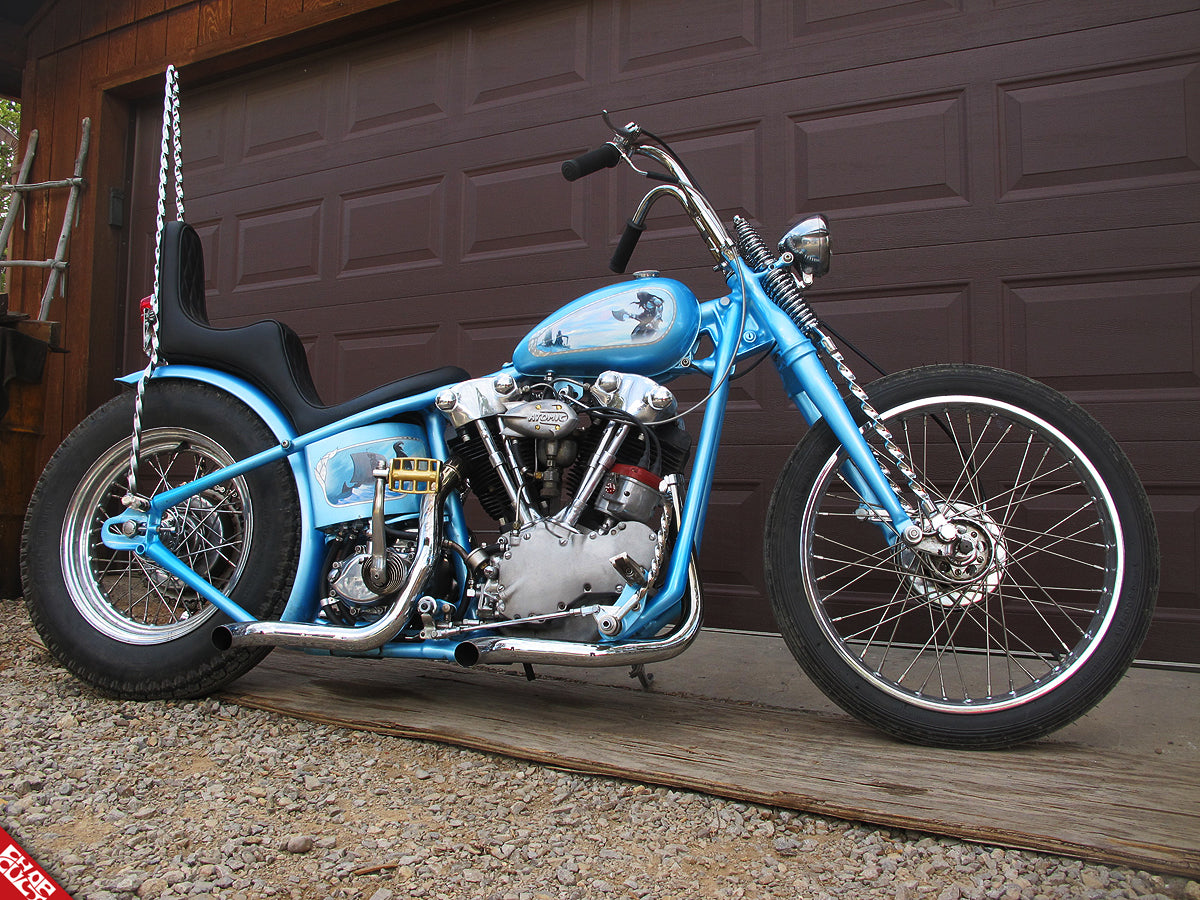 Blue motorcycle