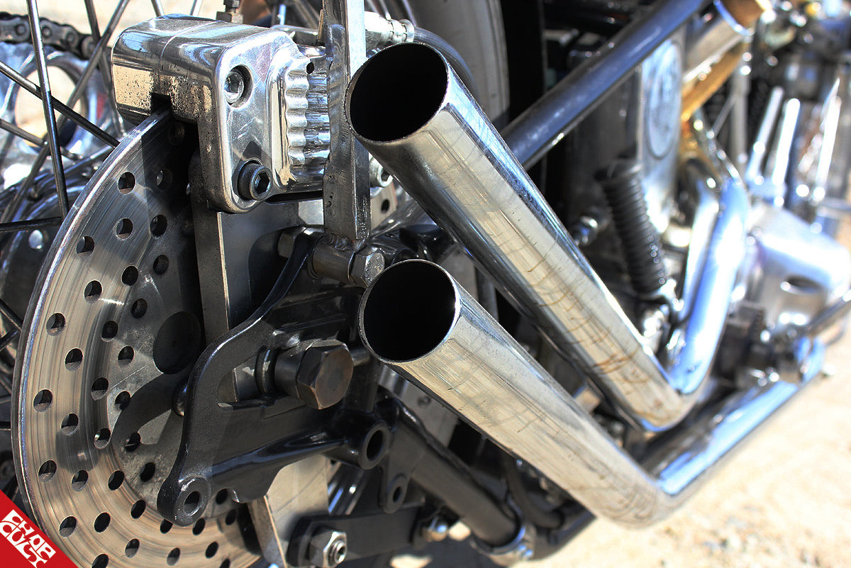 Shovelhead motorcycle exhaust pipes