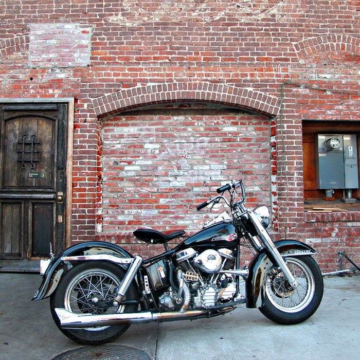 Black Panhead Bike