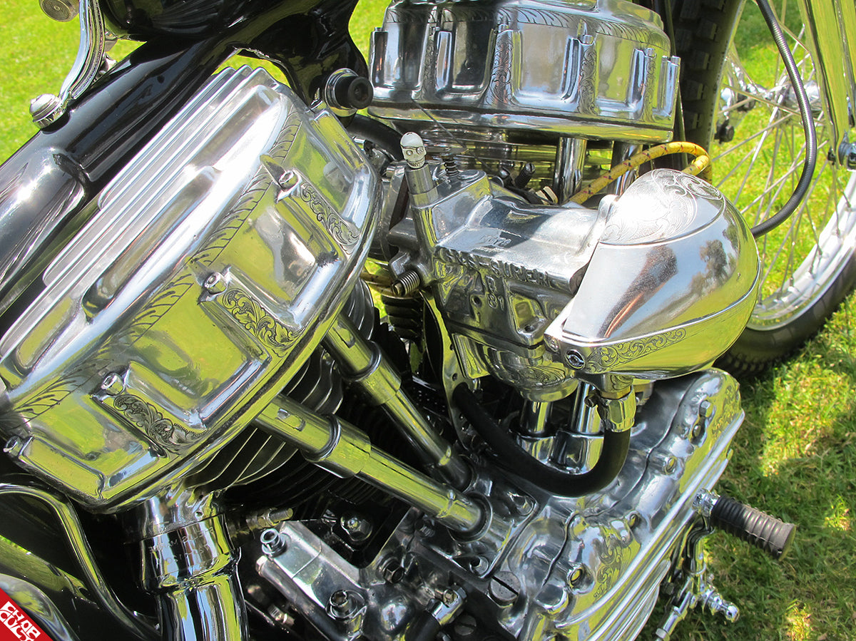 Panhead motorcycle engine