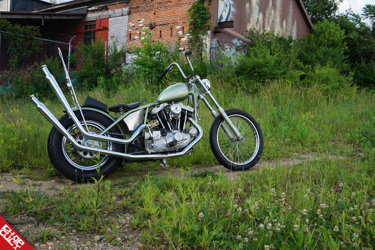 Ironhead motorcycle a side