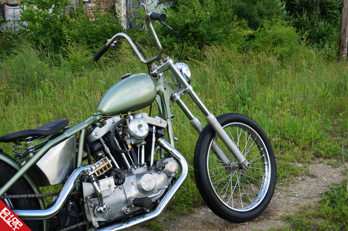 Ironhead motorcycle front wheel