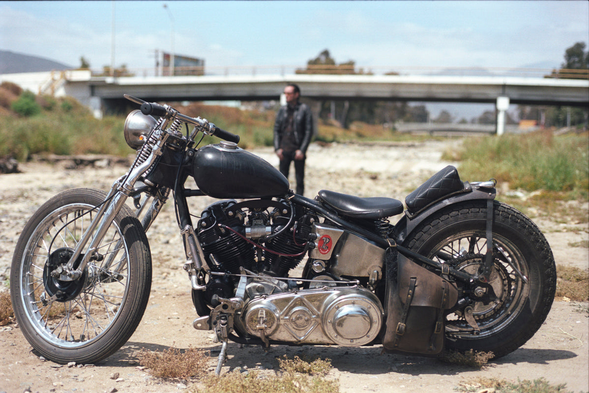A side view of the bike displaying the bike's motor