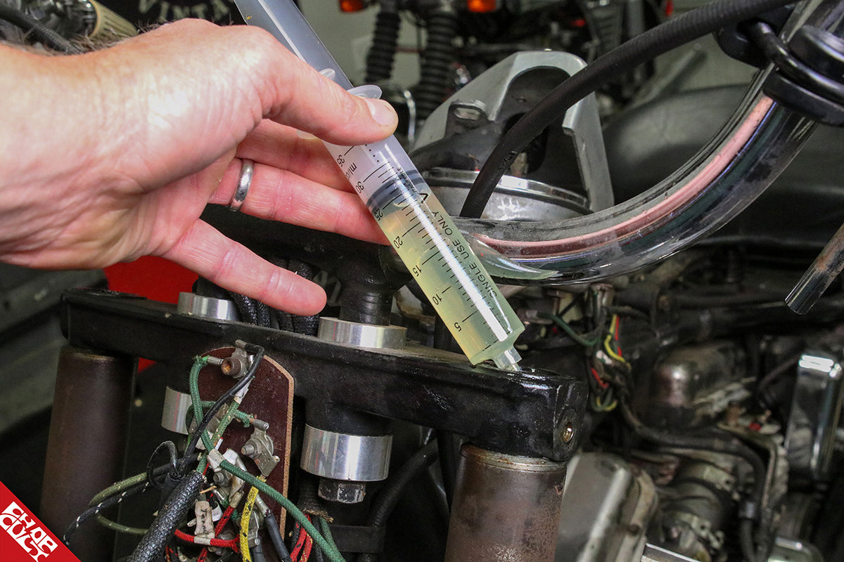 how to change your motorcycle fork oil