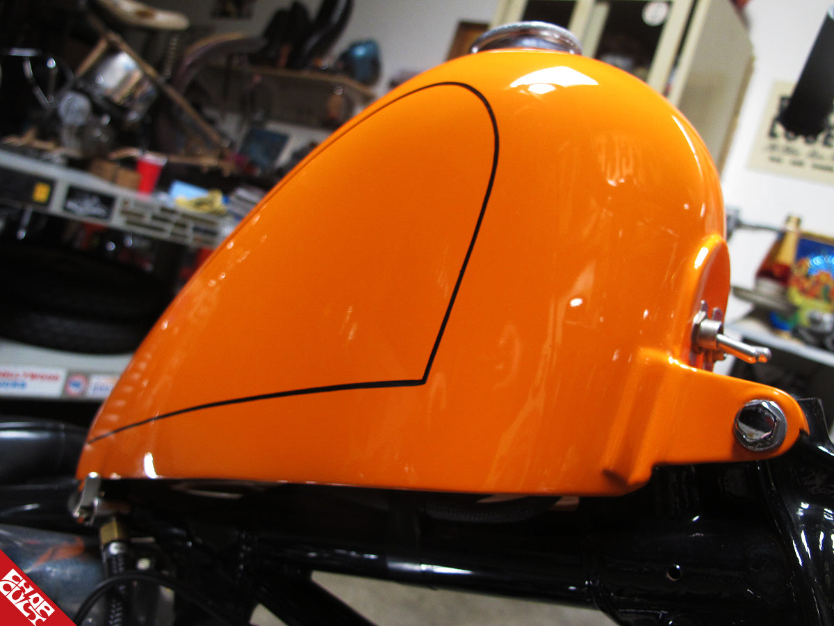 Orange fuel tank