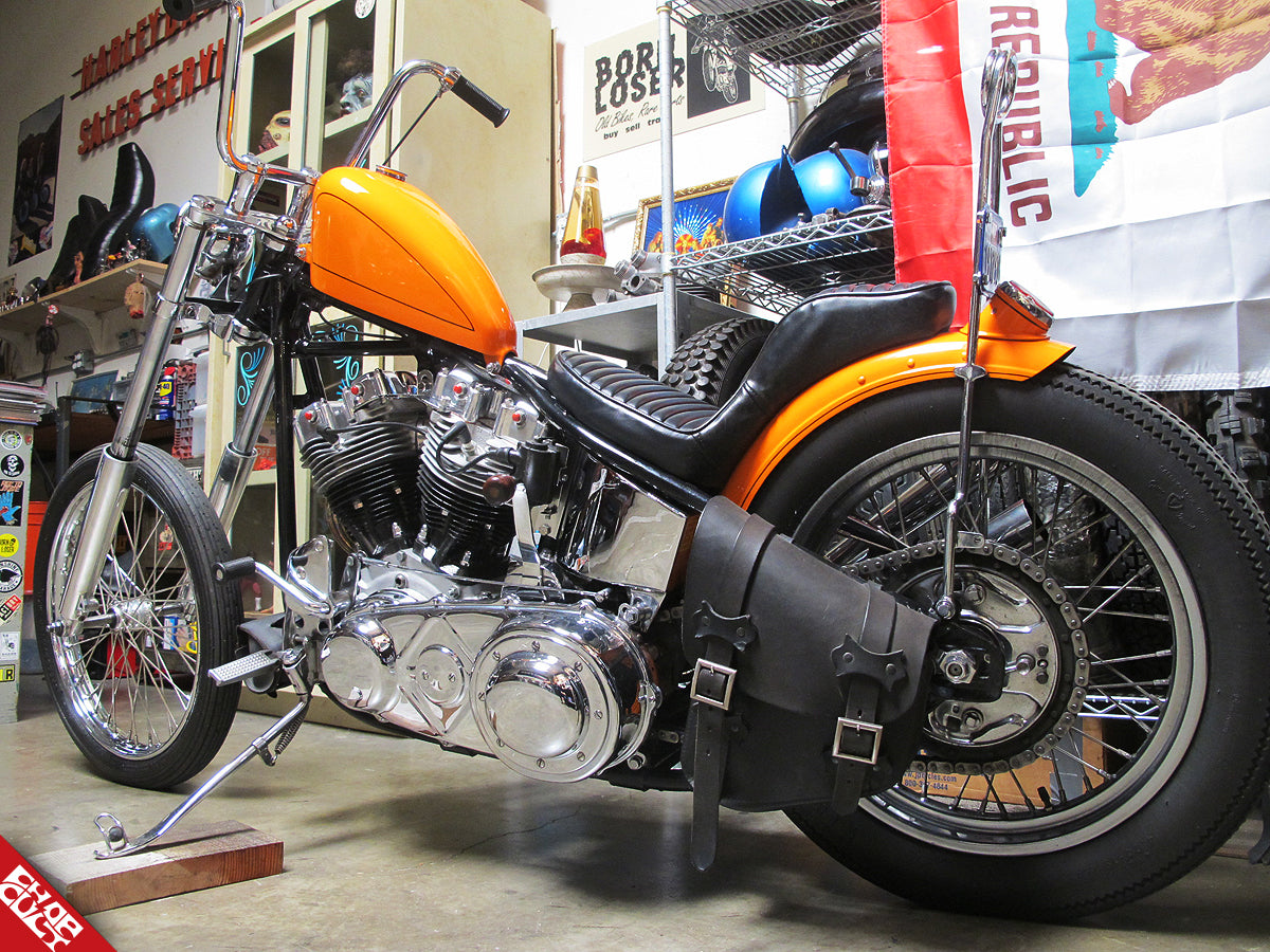 Orange Motorcycle Harley