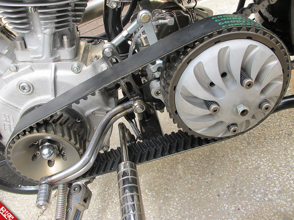 Panhead motorcycle engine b side