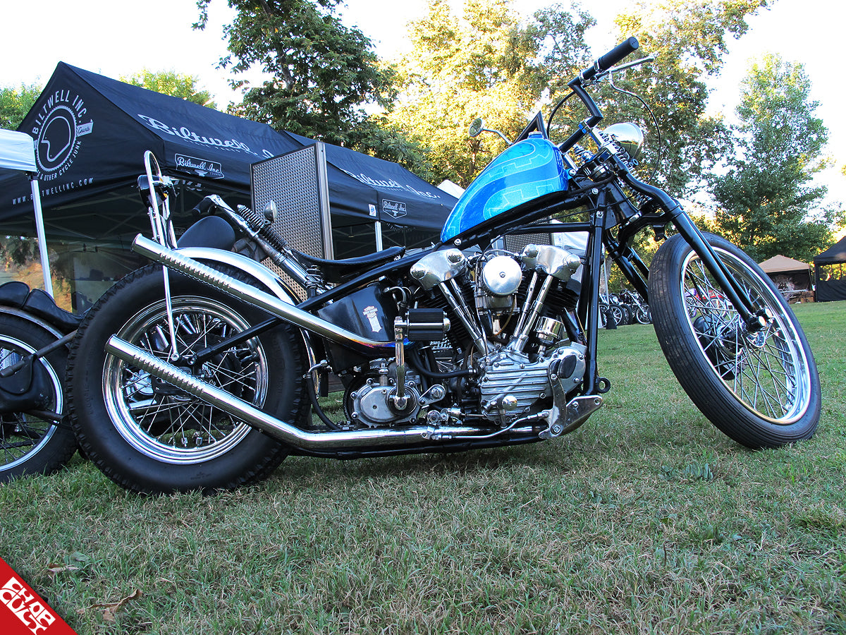 Knucklehead motorcycle a side