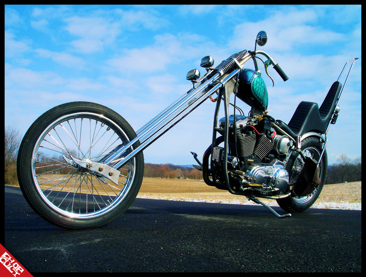 Chrome motorcycle b side