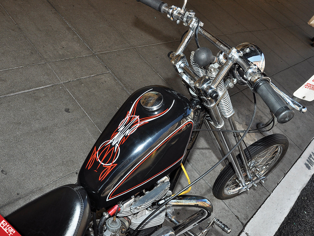 Triumph motorcycle top angle