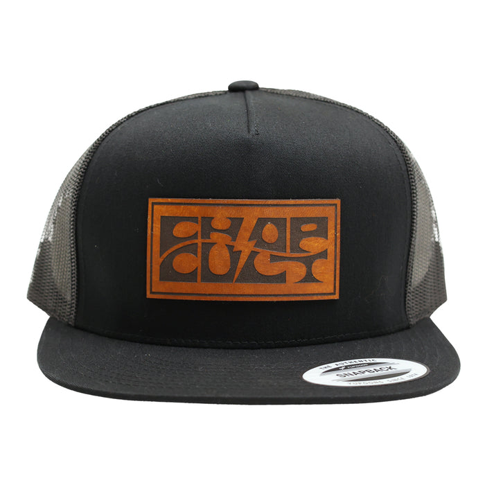 Chop Cult Leather Patch Mesh Snap Back Cap