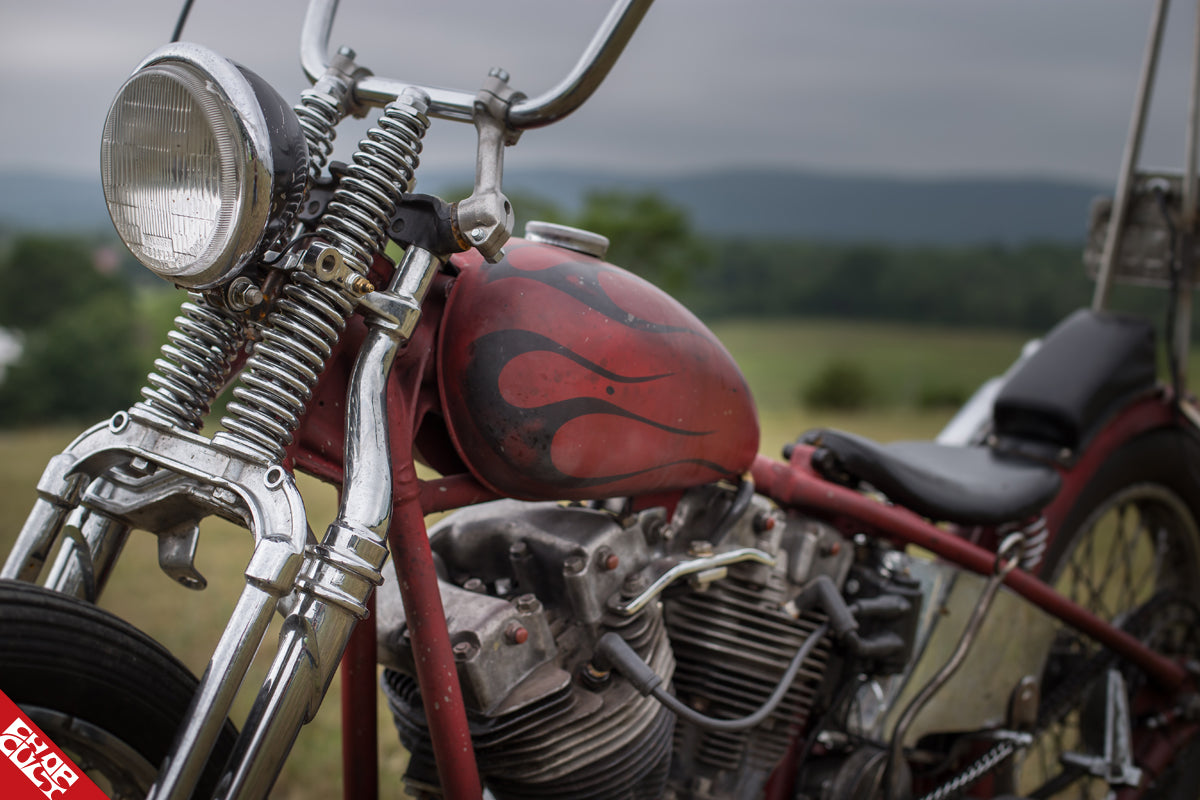 Shovelhead motorcycle headlight