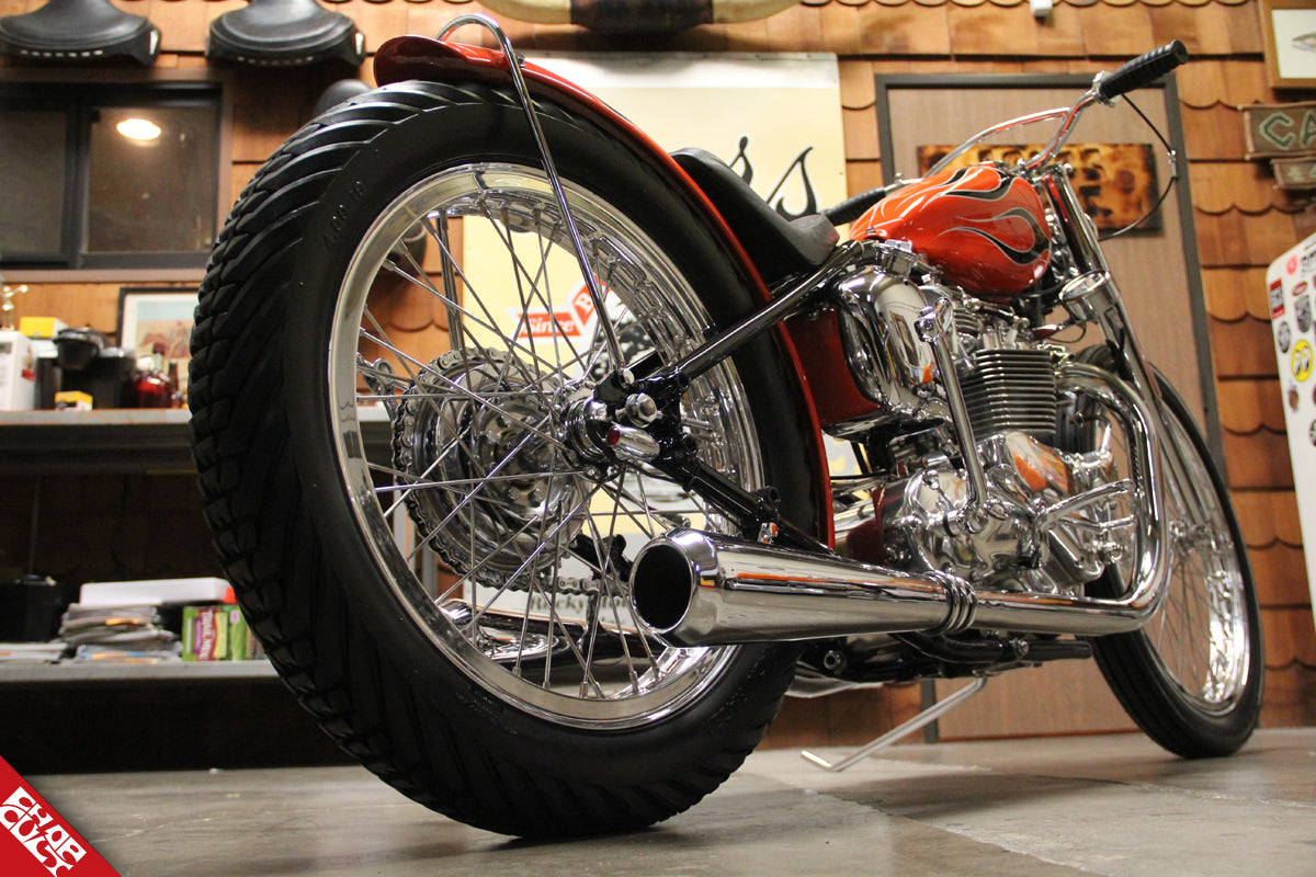 Image of the tire's rear tire