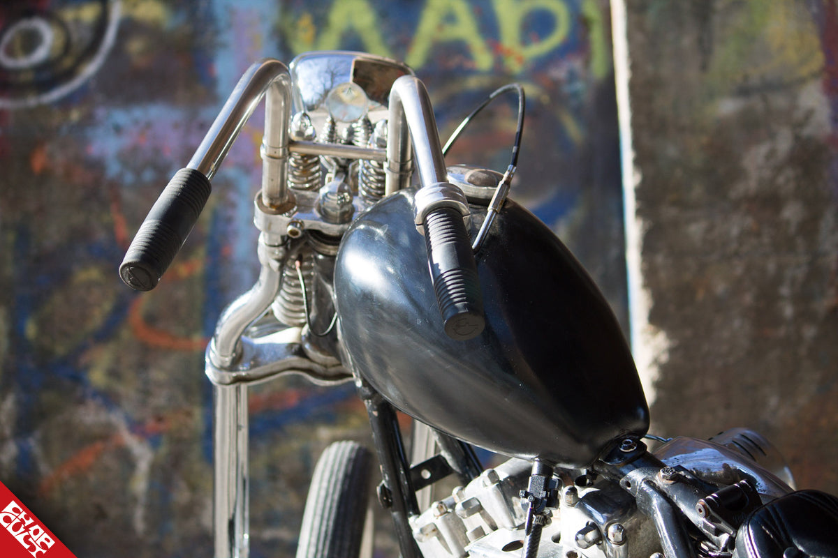 Custom shovelhead motorcycle handlebars
