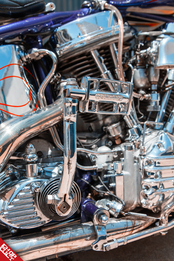 Panhead motorcycle kickstarter