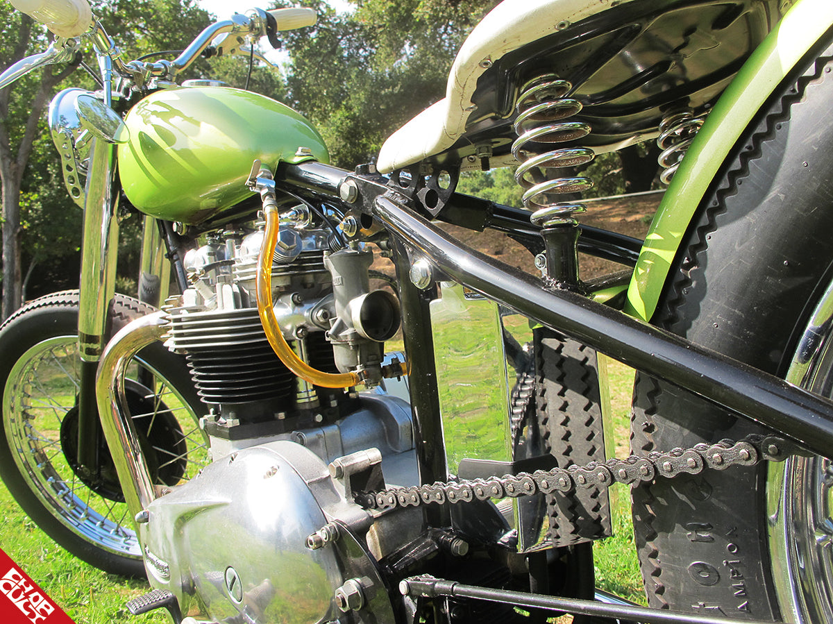 Triumph motorcycle engine b side