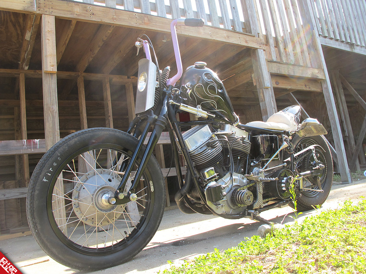 Panhead motorcycle b side