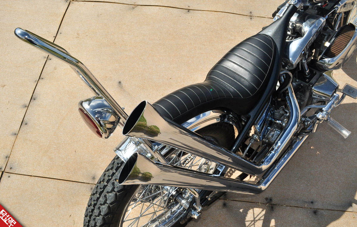 Shovelhead motorcycle seat