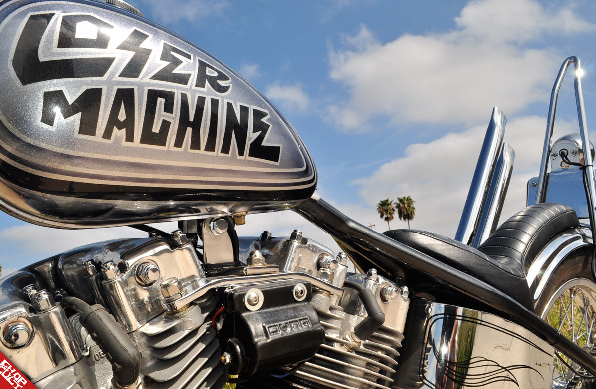 Shovelhead motorcycle gas tank