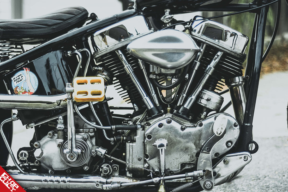 Panhead motorcycle engine