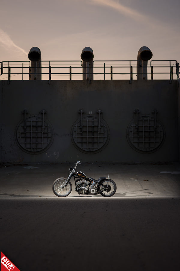 Panhead motorcycle b side