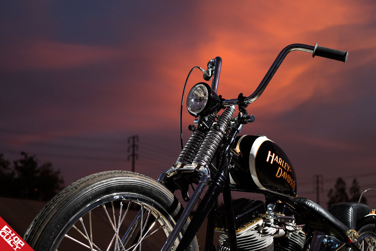Panhead motorcycle handlebars