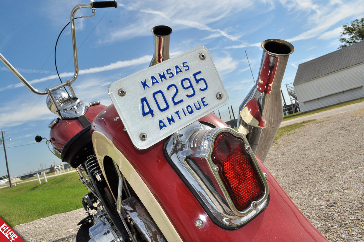 A photo of the bike's rear displaying its tail light and rear fender
