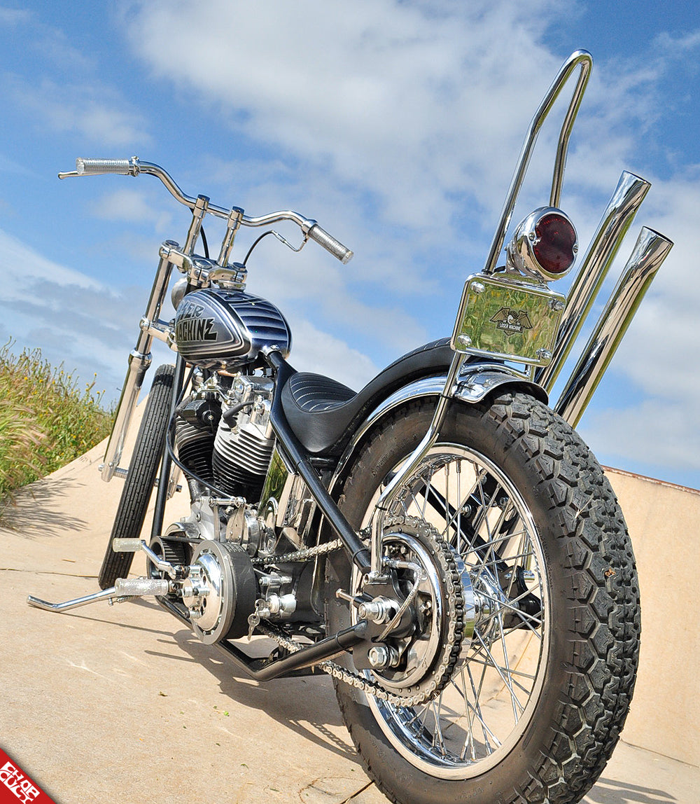 Shovelhead motorcycle sissy bar