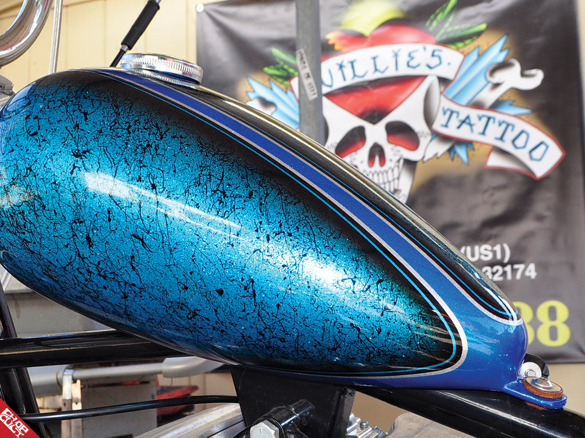 Custom motorcycle gas tank