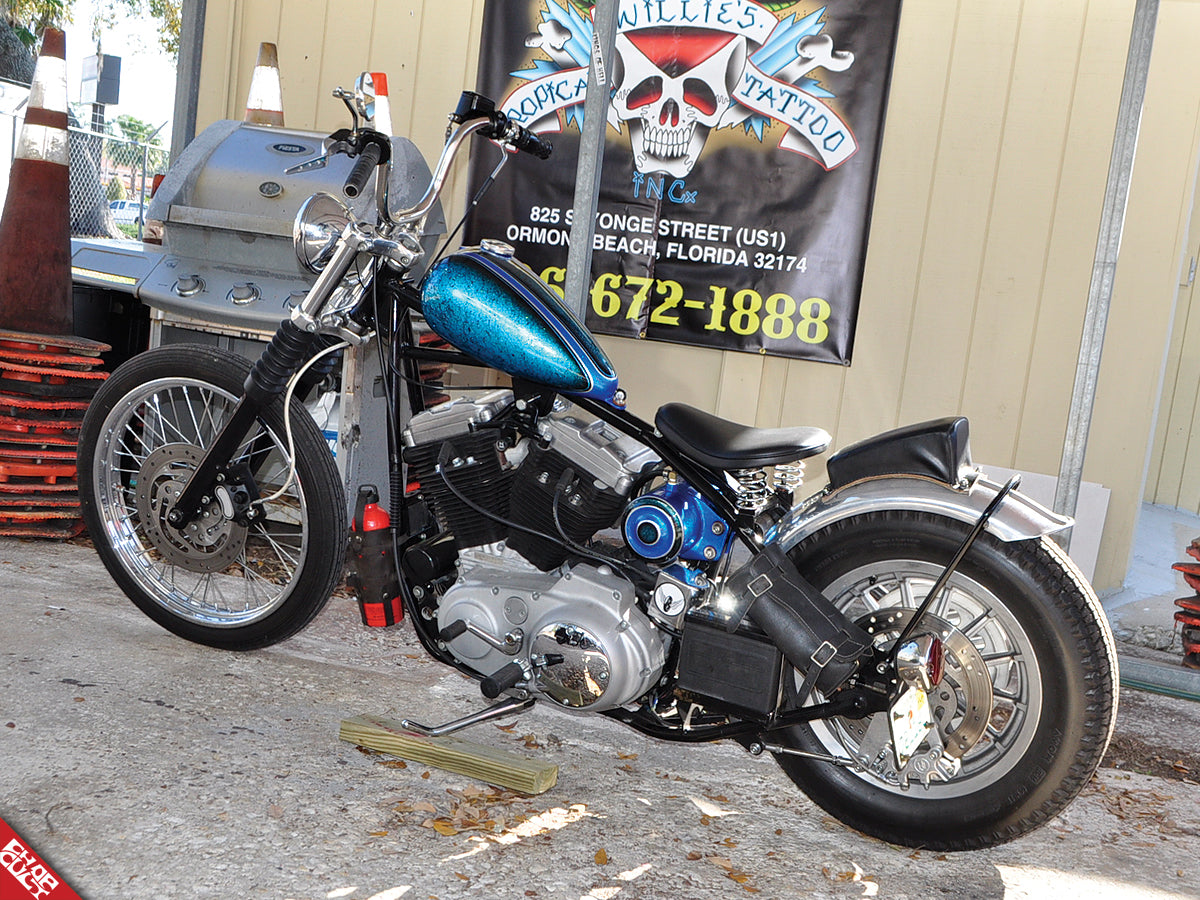 Custom motorcycle b side