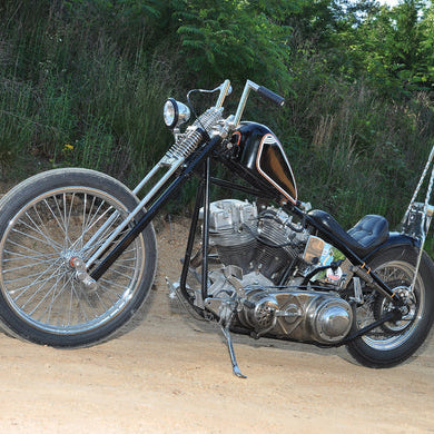 Custom shovelhead motorcycle