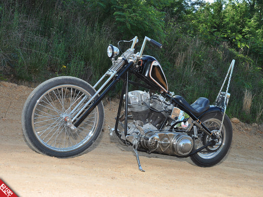 Custom shovelhead motorcycle