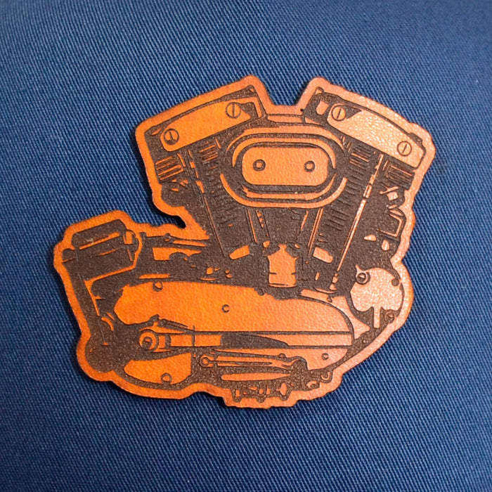 Ironhead Leather Patch - 5 Panel Snap Back Hat