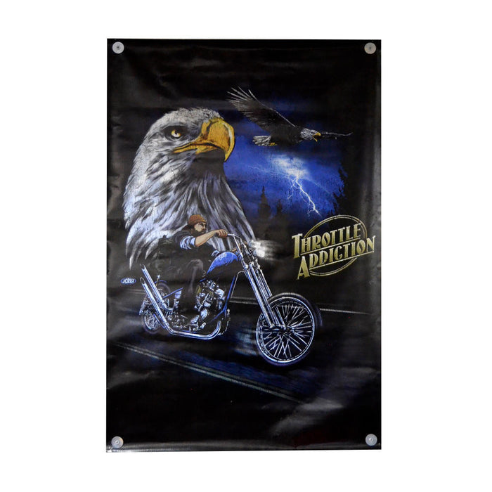 Throttle Addiction Vintage Eagle Shop Banner